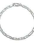 Zilver Wit Armband Valkenoog 2,9 Mm 18 Cm 1002256