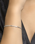 Zilver Wit Armband Valkenoog 2,9 Mm 18 Cm 1002256