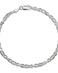 Zilver Wit Armband Valkenoog 3,5 mm 1002296