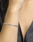 armband valkenoog 3,5 mm zilver wit