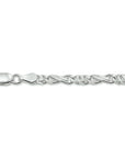 Zilver Wit Armband Valkenoog 4,0 Mm 19 Cm 1002302 - PansiteNederland.nl