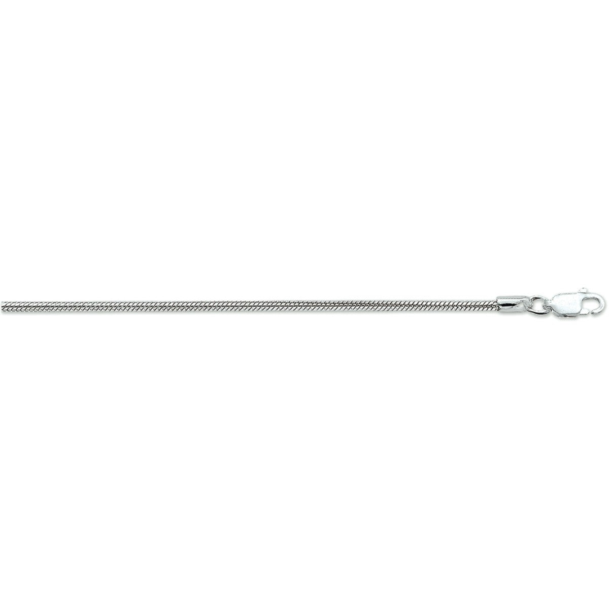 armband slang rond 2,0 mm zilver wit - PansiteNederland.nl