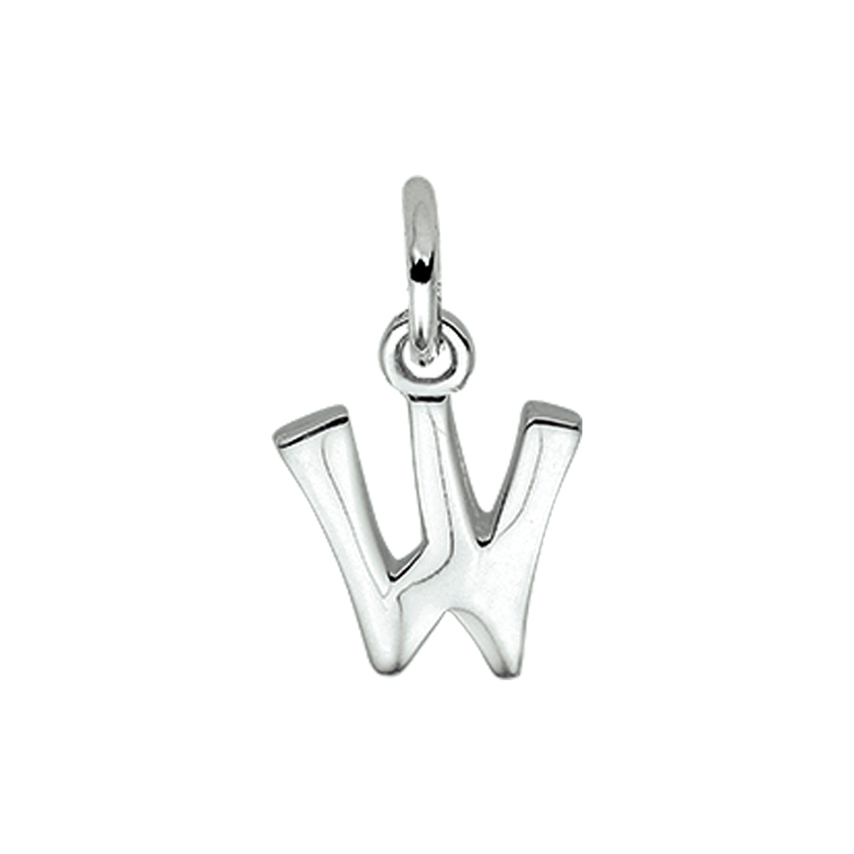 Fantasy Collection Hanger letter W 12 mm zilver - PSN1002786
