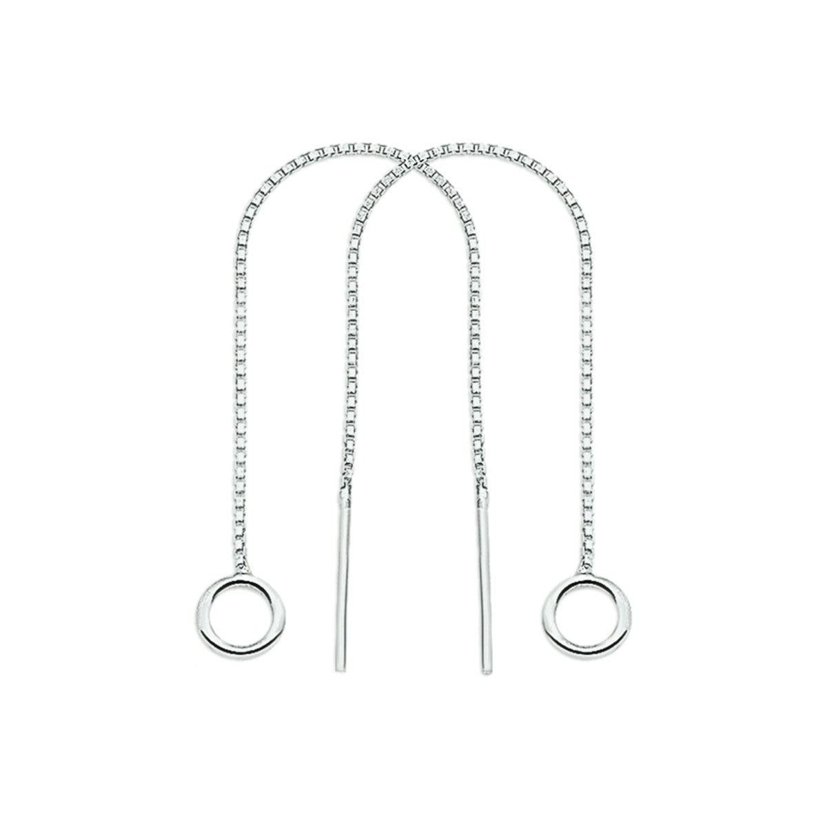Zilver Doortrekoorbellen 1003117 - PansiteNederland.nl