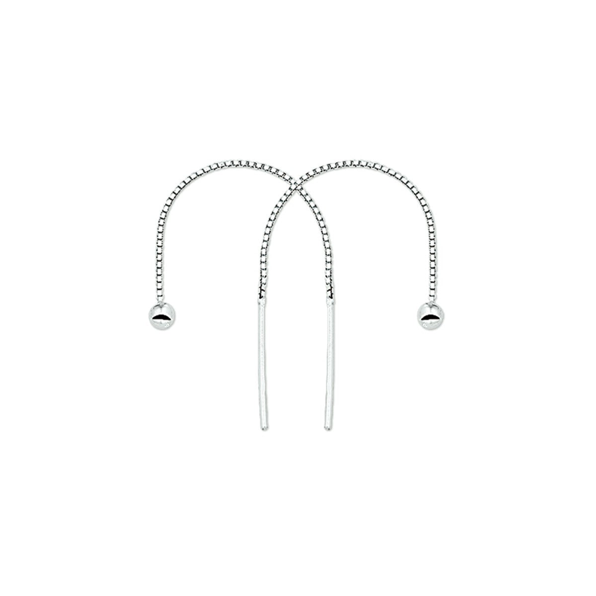 Zilver Doortrekoorbellen 1003127 - PansiteNederland.nl