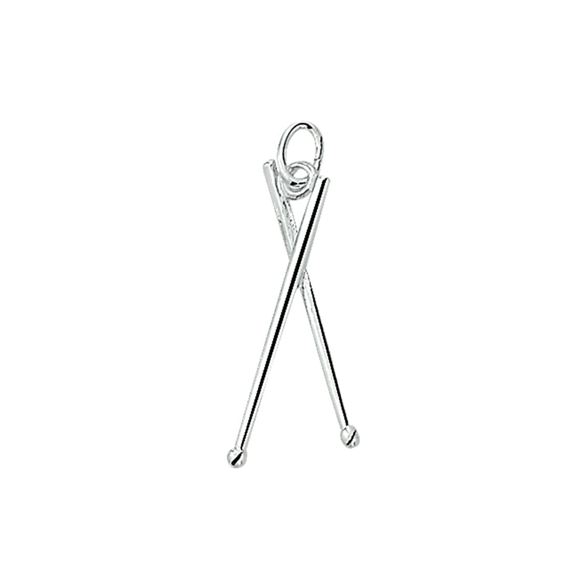 zilver hanger drumstokken 1003229 - PansiteNederland.nl
