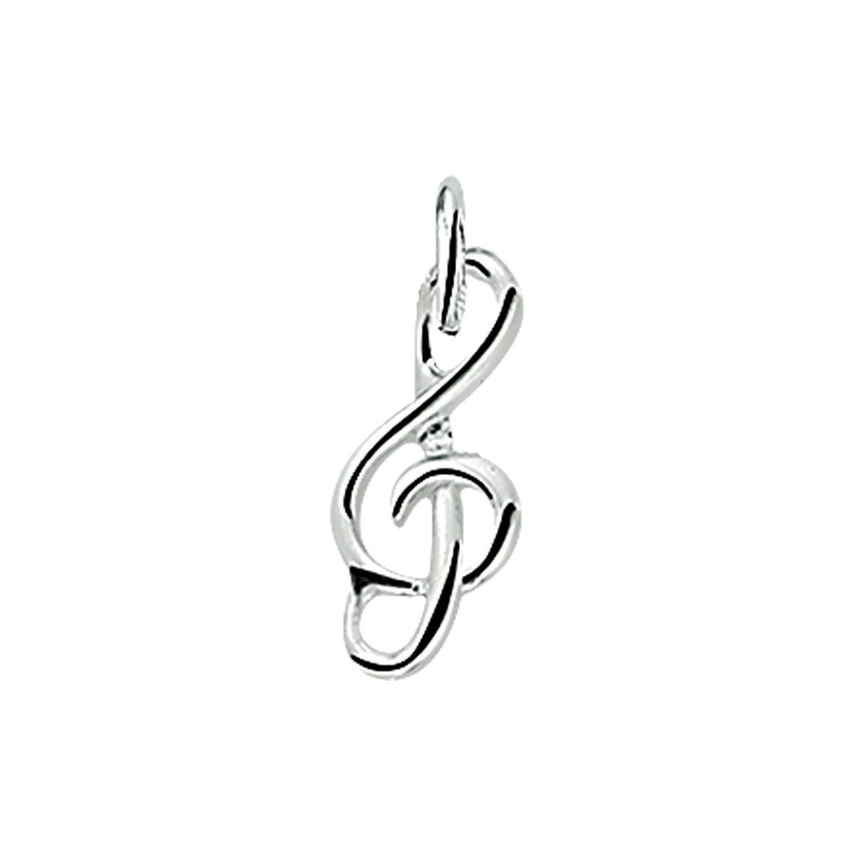 zilver hanger muzieksleutel 1003391 - PansiteNederland.nl