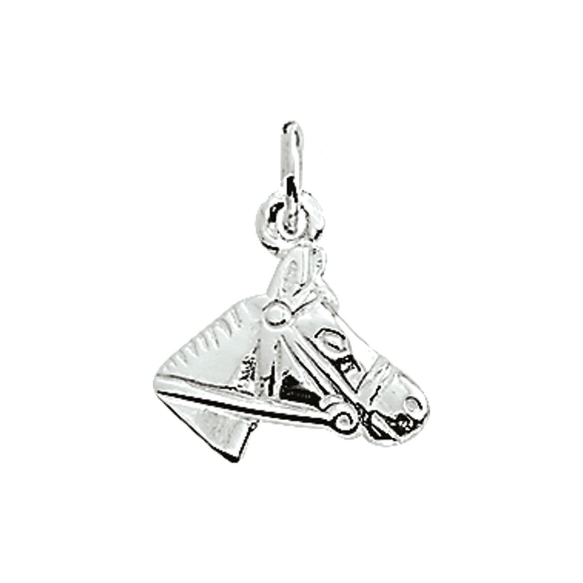 zilver hanger paardenhoofd 1003702 - PansiteNederland.nl