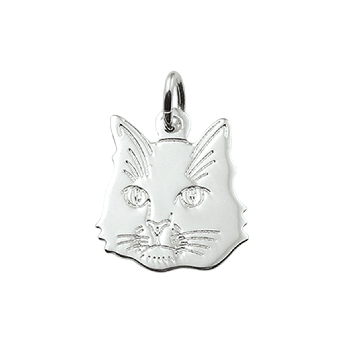 zilver hanger poezenkop 1003714 - PansiteNederland.nl