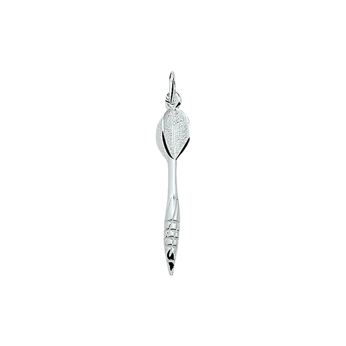 zilver hanger dartpijl 1003972 - PansiteNederland.nl