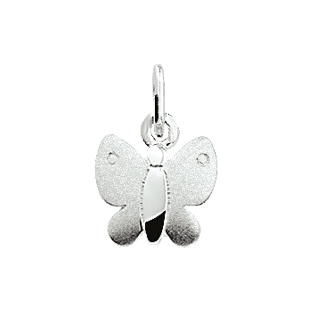 zilver hanger vlinder poli/mat 1004241 - PansiteNederland.nl