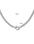 Zilveren Collier Jasseron 7 mm Met Groot Springslot 1004566 - PansiteNederland.nl
