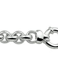 Zilveren armband jasseron 10 mm met groot springslot 1004568