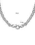 Zilveren Collier Jasseron 11 mm Met Groot Springslot 1004575 - PansiteNederland.nl