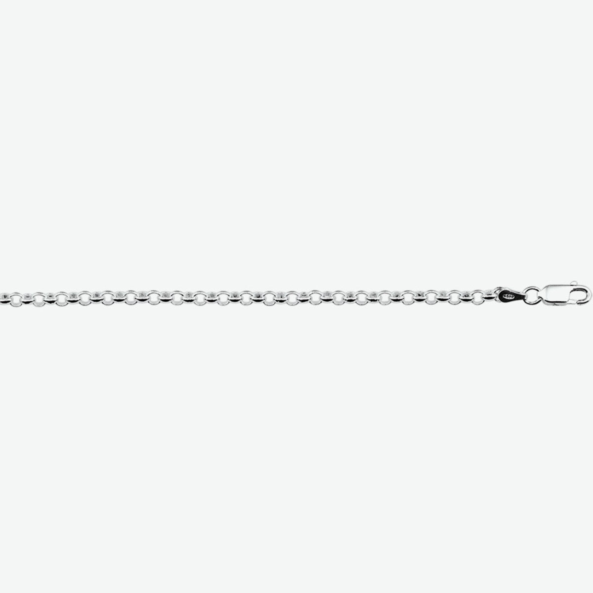 Armband jasseron 2,5 mm zilver