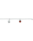 Zilver Wit Armband Diverse Bedels 15 Cm 1004727 - PansiteNederland.nl
