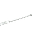 Zilver Graveerarmband Hart Gourmette Plaat 4,2 mm 1005602