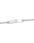 Zilveren Graveerarmband figaro plaat 4,2 mm - 1005616