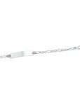 Zilveren Graveerarmband figaro plaat 4,2 mm - 1005616