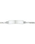 Zilveren Graveerarmband Figaro Plaat 4,8 mm 1005649 - PansiteNederland.nl