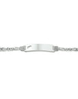 Zilveren Graveerarmband Hart Figaro Plaat 4,2 mm 1005650 - PansiteNederland.nl