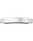 Zilver Wit Graveerarmband Gourmette 4-Zijdes Geslepen Plaat 10 Mm 21 Cm 1005703 - PansiteNederland.nl