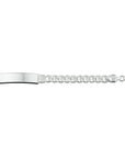 Zilver Wit Graveerarmband Gourmette 4-Zijdes Geslepen Plaat 10 Mm 21 Cm 1005703 - PansiteNederland.nl