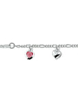 Zilver Wit Armband Hart Meerdere Kleuren Zirkonia 16 Cm 1007157 - PansiteNederland.nl