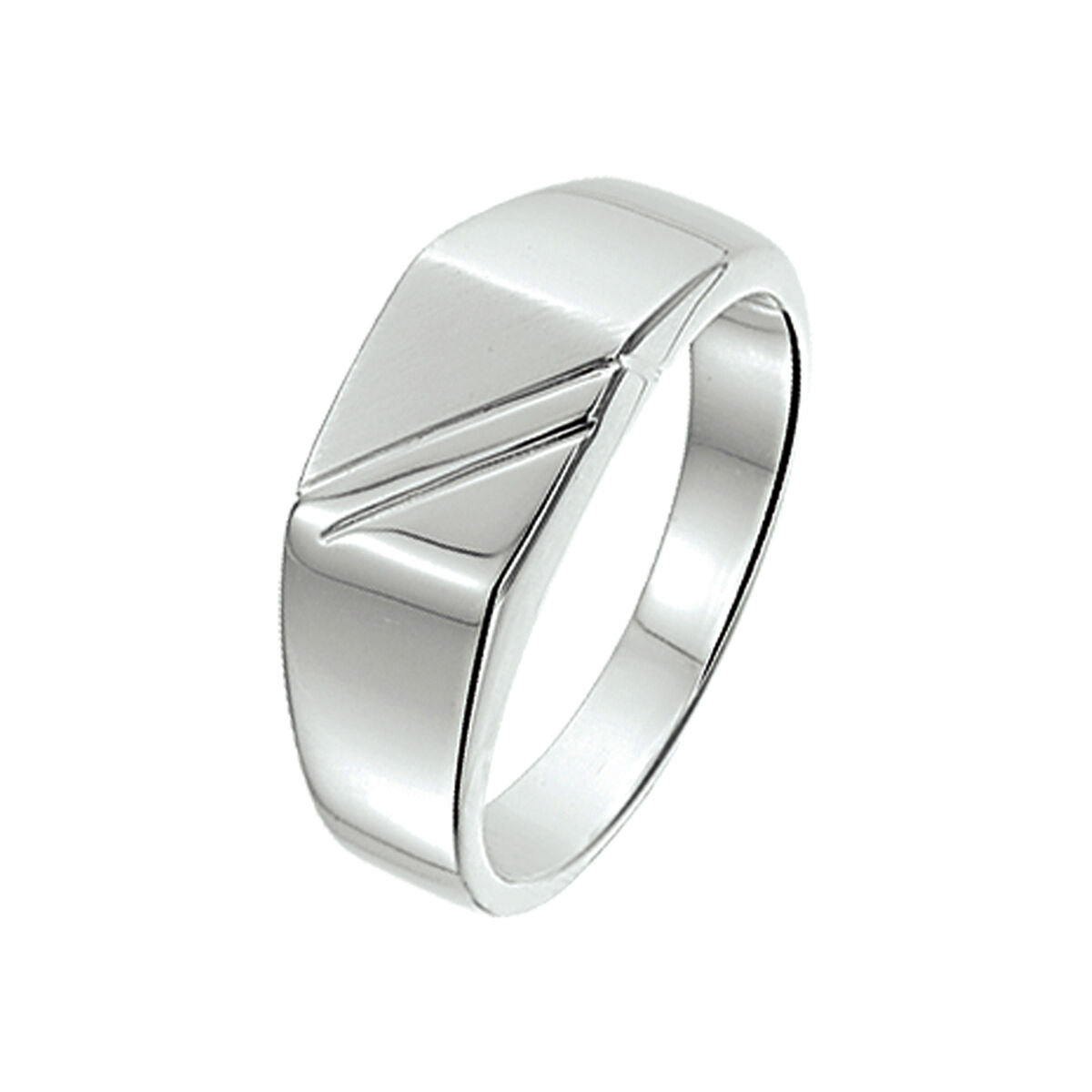 Zilver Ring Poli/Mat Wit 1007440 - PansiteNederland.nl