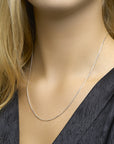 Zilveren collier slang achtzijdig 1,0 mm PSN1008119 - PansiteNederland.nl