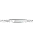 Zilver Wit Graveerarmband Hart Plaat 6,0 mm 1008801 - PansiteNederland.nl