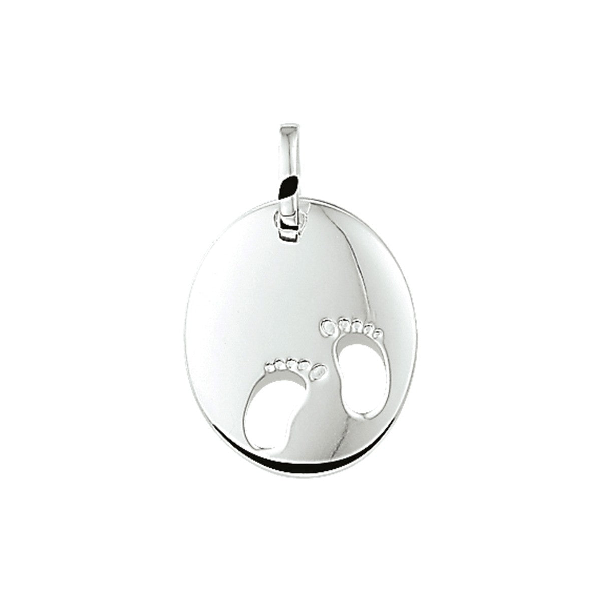 zilver graveerhanger gestanste voeten 1011369 - PansiteNederland.nl