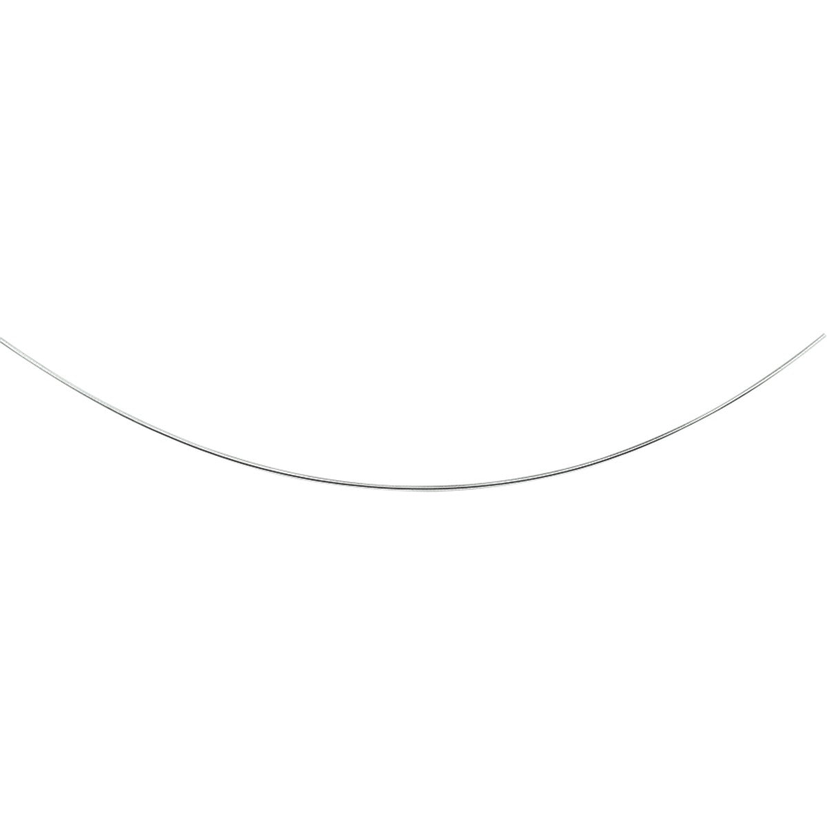 Zilver Wit Collier Omega Rond 1,0 mm 1011441 - PansiteNederland.nl