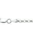 jasseron 3,4 mm zilver wit
