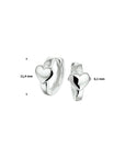 Zilver Klapoorringen Hart 1015167 - PansiteNederland.nl