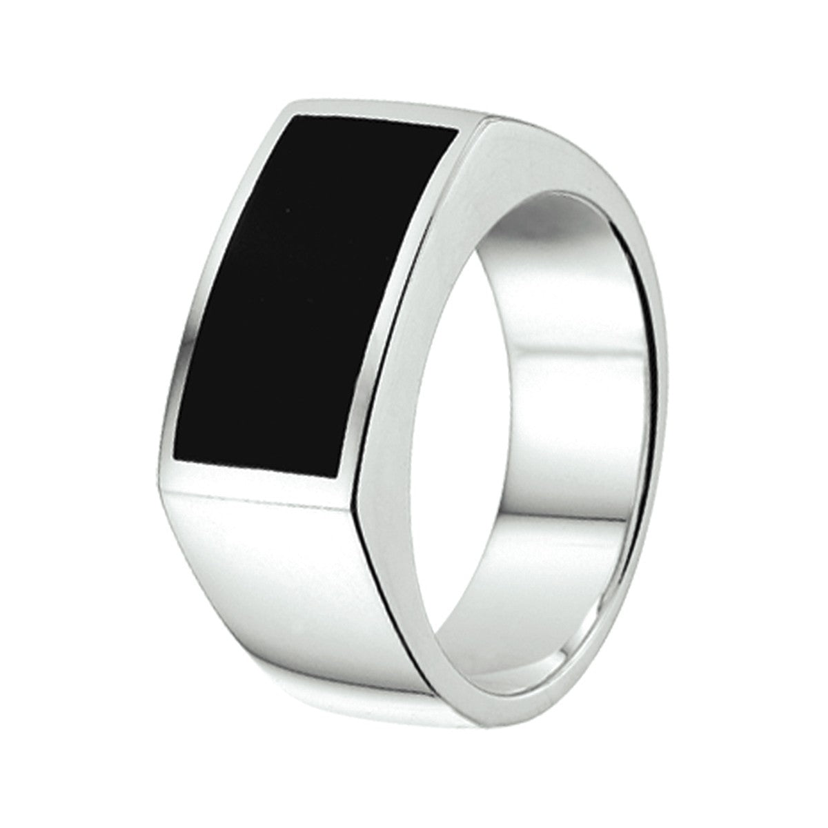 Zilveren herenring met onyx - 1015220 - PansiteNederland.nl