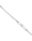Zilver Wit Graveerarmband Valkenoog Plaat 5,0 mm 1015807 - PansiteNederland.nl