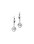 Zilver Oorhangers Hart Zirkonia Brisur Haak 1015868 - PansiteNederland.nl