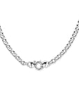 Zilveren collier jasseron 8 mm met groot springslot 1015932 - PansiteNederland.nl