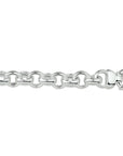 armband jasseron 13 mm met groot springslot zilver wit