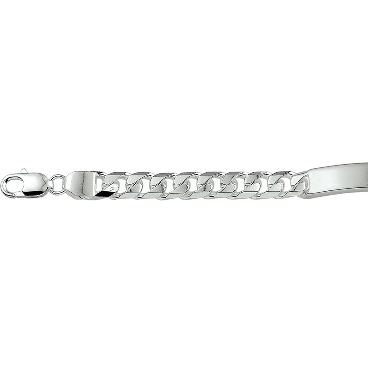 Zilveren Graveerarmband gourmet plaat 8 mm 21 cm - 1016191