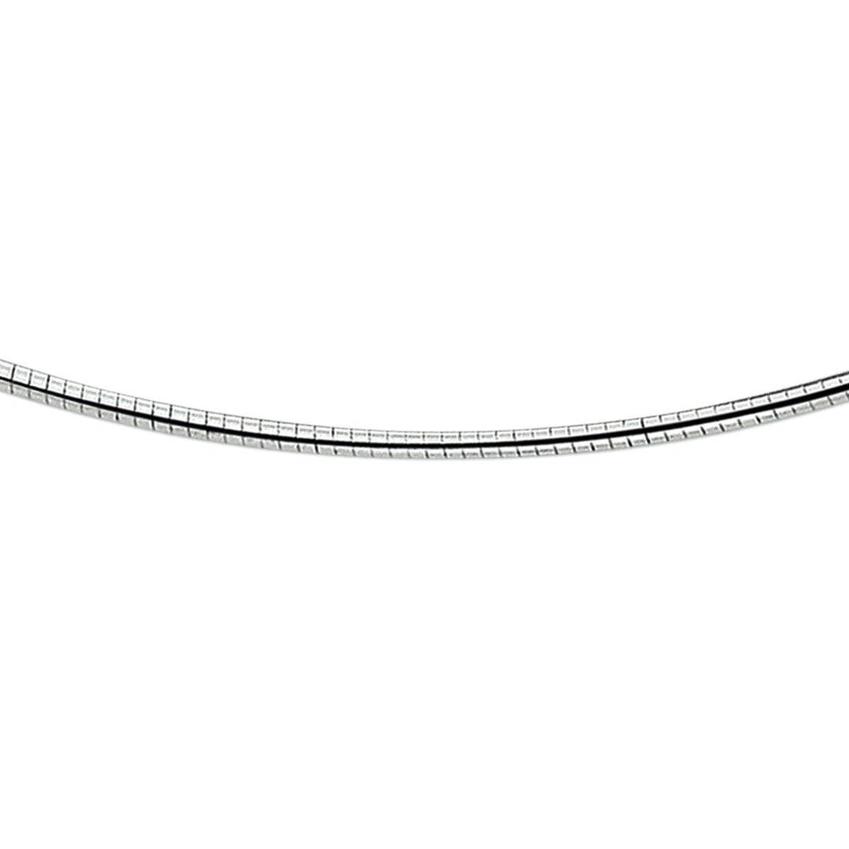 Zilver Wit Collier Omega Rond 1,75 mm 1016700 - PansiteNederland.nl