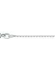 Zilver Wit Collier Anker Gediamanteerd 1,1 mm 1018794 - PansiteNederland.nl
