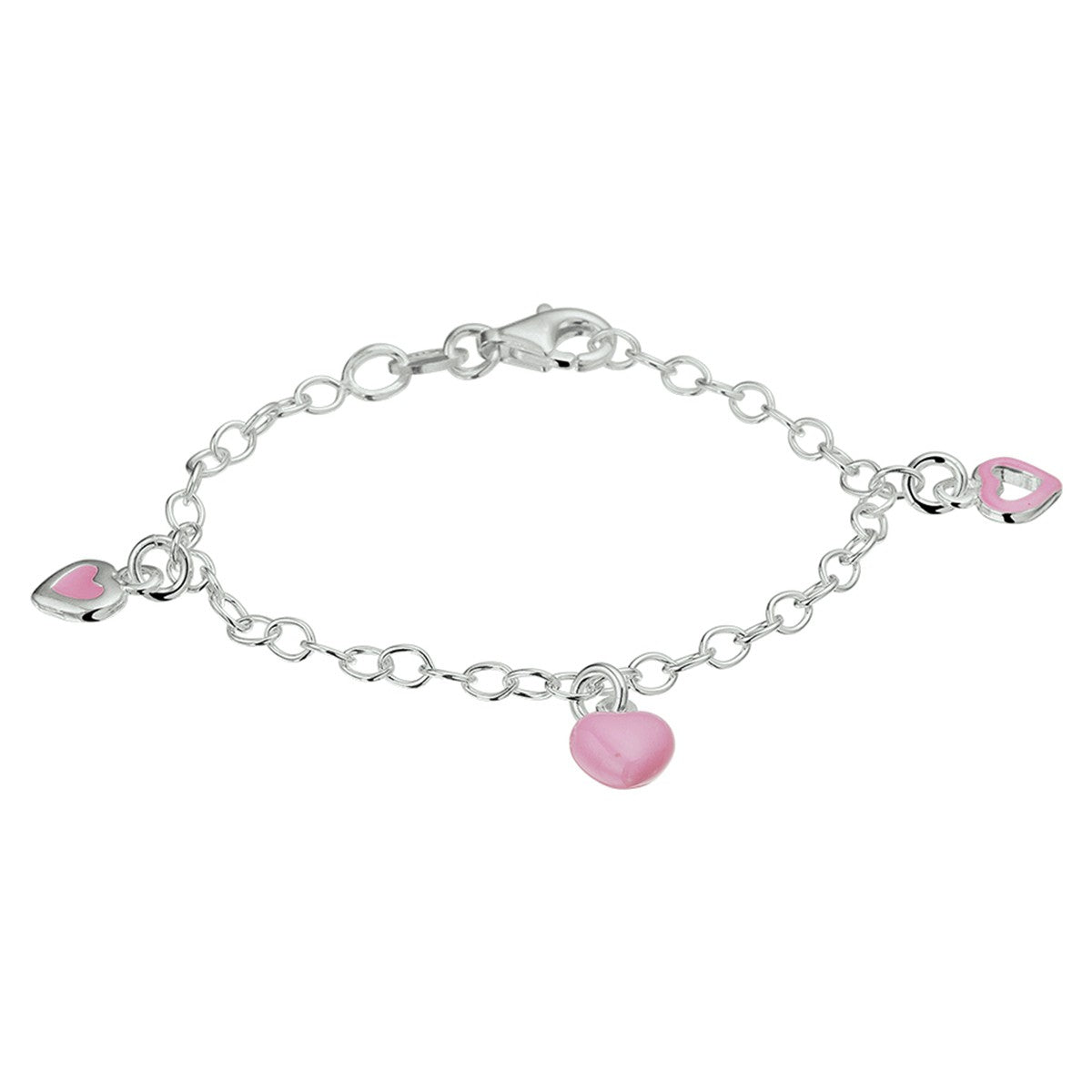 Zilver Wit Armband Hart 1018886 - PansiteNederland.nl