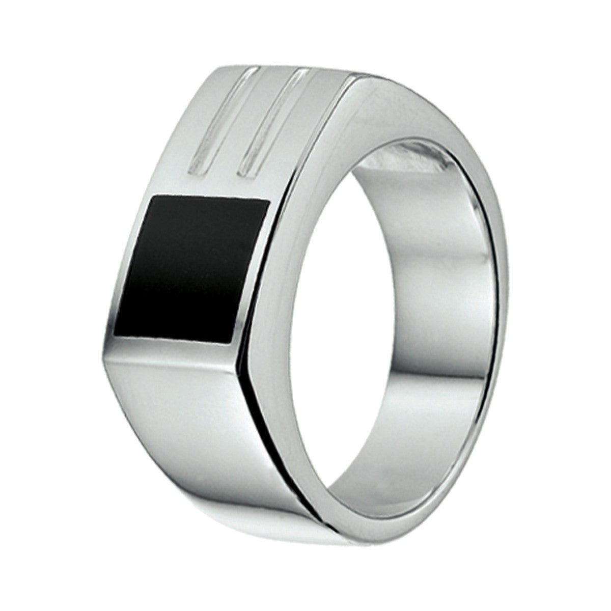 Zilveren Ring onyx - 1019393
