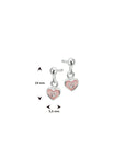 Zilver Oorhangers Hart 1019441 - PansiteNederland.nl