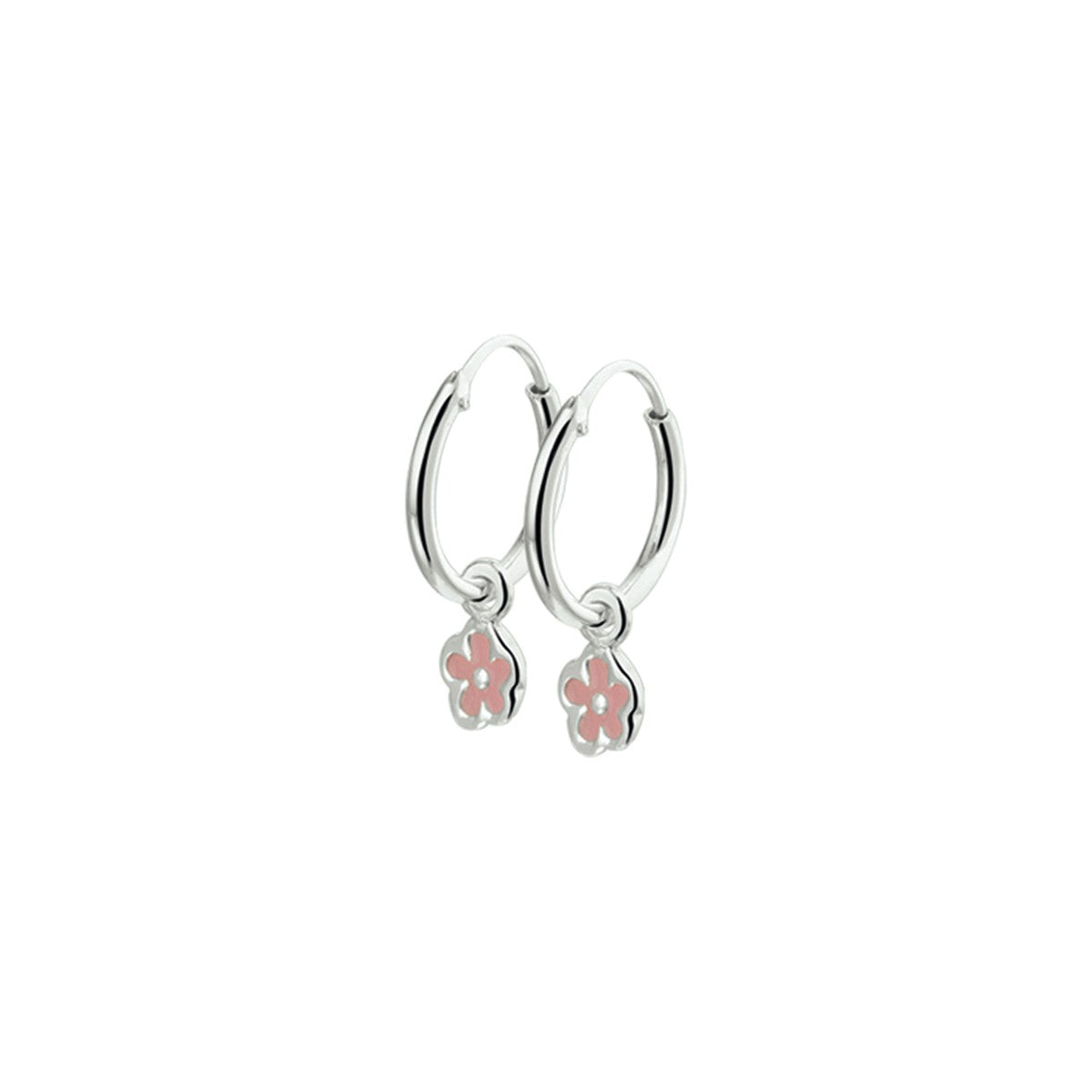 Zilver Oorringhangers Bloem 1019455 - PansiteNederland.nl