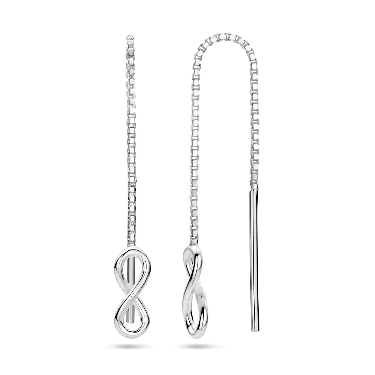 Zilver Doortrekoorbellen Infinity 1019644 - PansiteNederland.nl