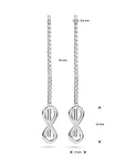 Zilver Doortrekoorbellen Infinity 1019644 - PansiteNederland.nl