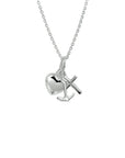 zilver wit collier geloof, hoop en liefde 41 + 4 cm 1019666